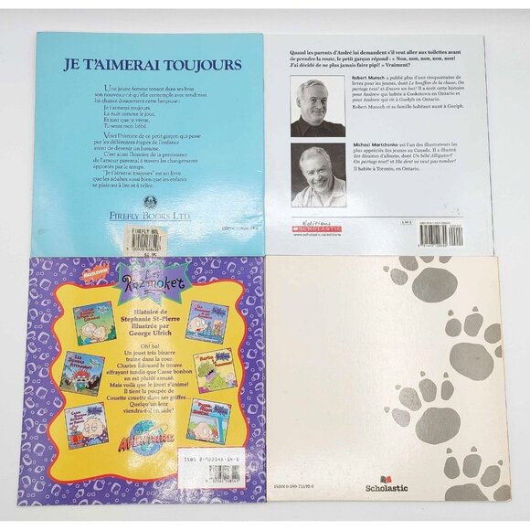 Children’s French Book Lot Of 5 Robert Munsch Rugrats Clifford - Picture 3 of 4